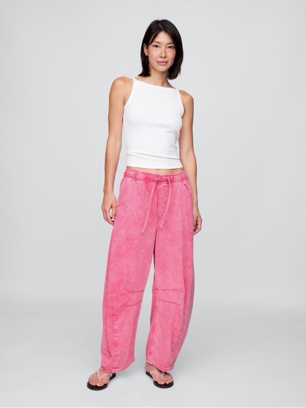 Gap | Mid Rise UltraSoft Easy Horseshoe Jeans | Small | Sugar Pink